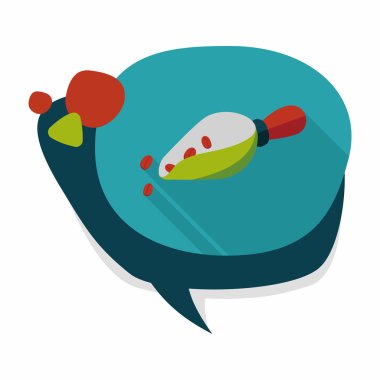 kahve çekirdeği uzun gölge, eps10 düz simgesiyle