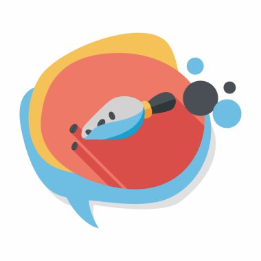 kahve çekirdeği uzun gölge, eps10 düz simgesiyle