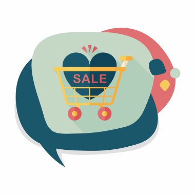 Uzun Gölge, eps10 ile Sevgililer Günü Satılık düz simgesi