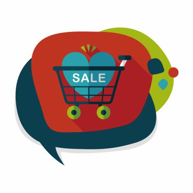 Uzun Gölge, eps10 ile Sevgililer Günü Satılık düz simgesi