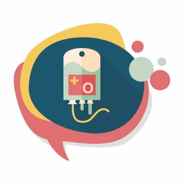 Uzun Gölge, eps10 IV çanta düz simgesiyle