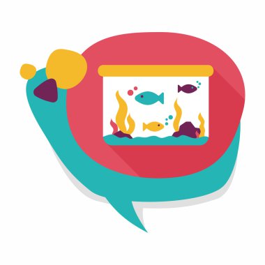 Uzun Gölge, eps10 ile evde beslenen hayvan balık düz simgesi