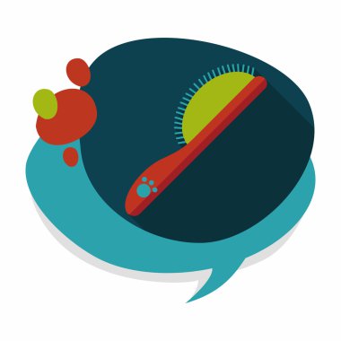 Uzun Gölge, eps10 ile evde beslenen hayvan köpek fırça düz simgesi