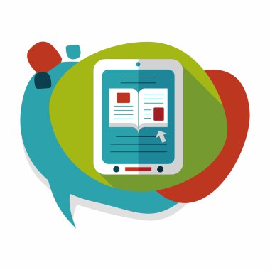 e-öğrenme uzun gölge, eps10 düz simgesi