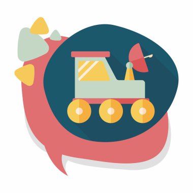 Uzun Gölge, eps10 ile alan Rover düz simgesi