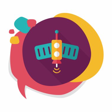 Uzun Gölge, eps10 ile uzay uydu düz simgesi