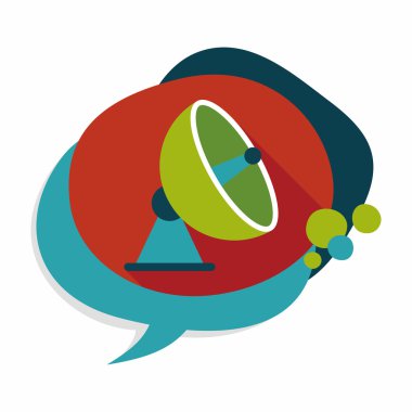 Uzun Gölge, eps10 ile uzay uydu düz simgesi