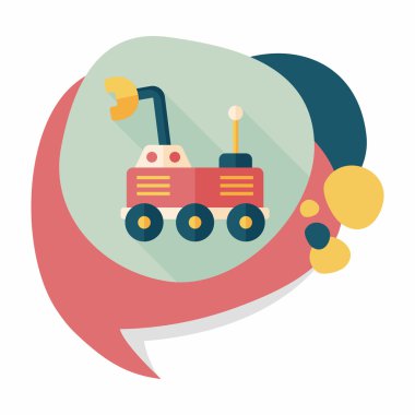 Uzun Gölge, eps10 ile alan Rover düz simgesi