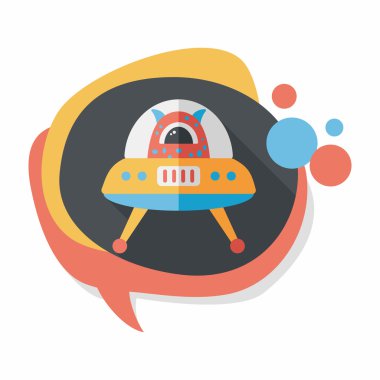 Uzun Gölge, eps10 alanı düz simgesiyle