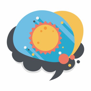 Uzun Gölge, eps10 ile alan güneş düz simgesi