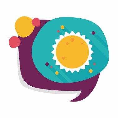 Uzun Gölge, eps10 ile alan güneş düz simgesi