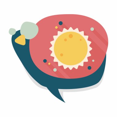 Uzun Gölge, eps10 ile alan güneş düz simgesi