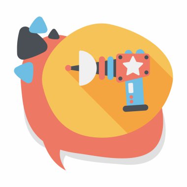 Uzun Gölge, eps10 ile alan silah düz simgesi