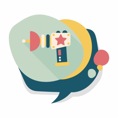 Uzun Gölge, eps10 ile alan silah düz simgesi