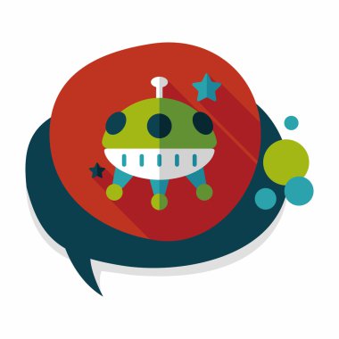 Uzun Gölge, eps10 alanı düz simgesiyle