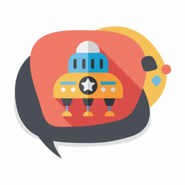 Uzun Gölge, eps10 alanı düz simgesiyle