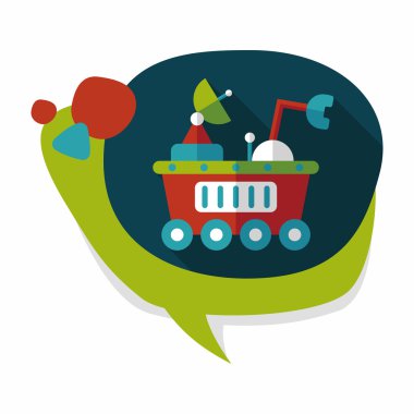 Uzun Gölge, eps10 ile alan Rover düz simgesi