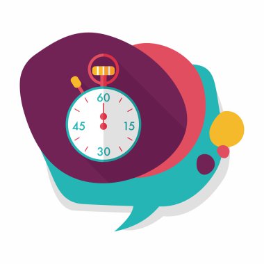 Uzun Gölge, eps10 ile kronometre düz simgesi