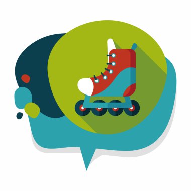 Uzun Gölge, eps10 ile paten düz simgesi