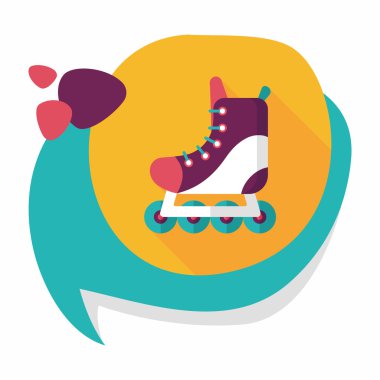 Uzun Gölge, eps10 ile paten düz simgesi