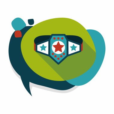 Uzun Gölge, eps10 ile Şampiyonluk kemeri düz simgesi