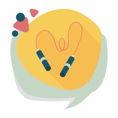 atlama ipi uzun gölge, eps10 düz simgesiyle