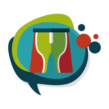 Uzun Gölge, eps10 ile bisiklet şort düz simgesi