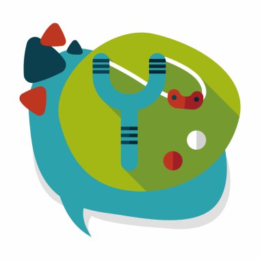 Uzun Gölge, eps10 sapan düz simgesi