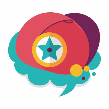 Yo yo simgesi ile uzun gölge, eps 10 daire