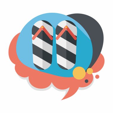 Uzun Gölge, eps10 ile flip flop düz simgesi