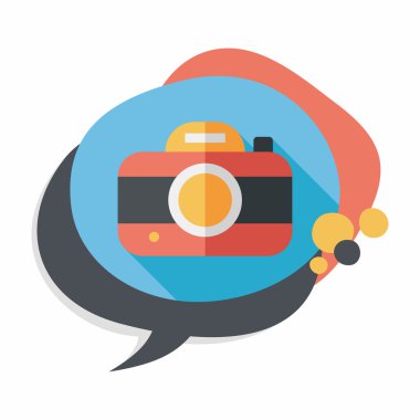 Uzun Gölge, eps10 ile kamera düz simgesi