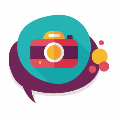 Uzun Gölge, eps10 ile kamera düz simgesi