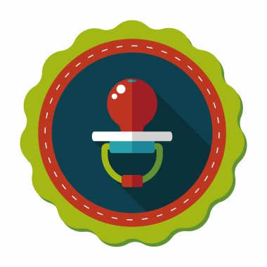 Uzun Gölge, eps 10 bebeğin kukla düz simgesiyle