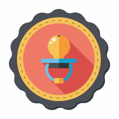 Uzun Gölge, eps 10 bebeğin kukla düz simgesiyle