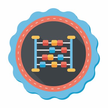 abaküs hesaplama uzun gölge düz simgesiyle