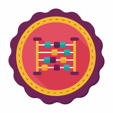 abaküs hesaplama uzun gölge düz simgesiyle