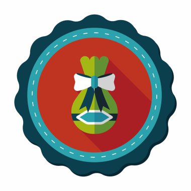 Uzun Gölge, eps10 hediye düz simgesi