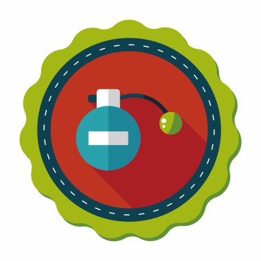 Uzun Gölge, eps10 parfüm düz simgesi