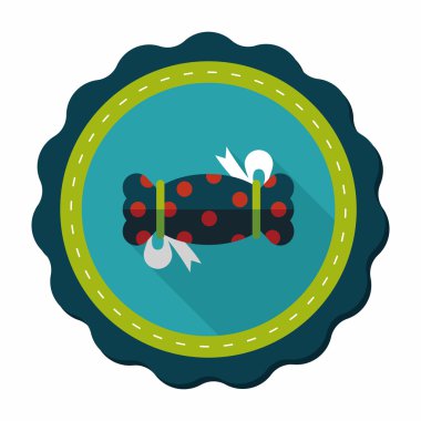 düz uzun gölge, eps10 bir simgeyle tatlılar ve şekerler