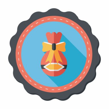 Uzun Gölge, eps10 hediye düz simgesi