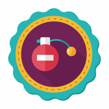 Uzun Gölge, eps10 parfüm düz simgesi