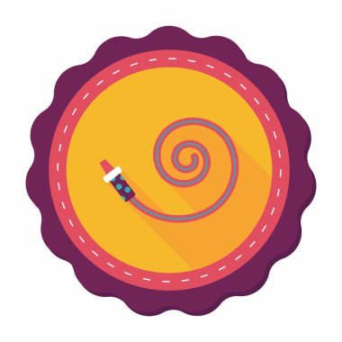 Uzun Gölge, eps10 ile parti boynuz düz simgesi