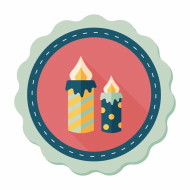 mum uzun gölge, eps10 düz simgesi