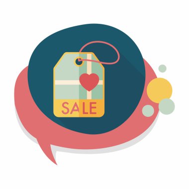 Uzun Gölge, eps10 ile Sevgililer Günü Satılık düz simgesi