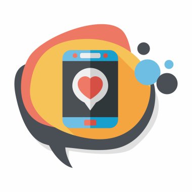 Uzun Gölge, eps10 ile telefon düz simgesi