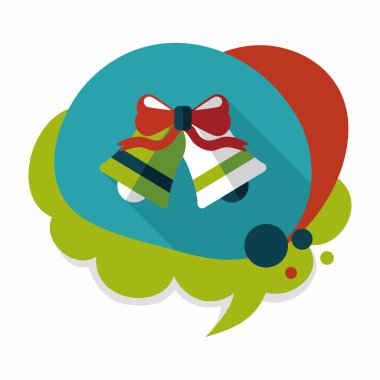 Uzun Gölge, eps10 ile düğün çanı düz simgesi