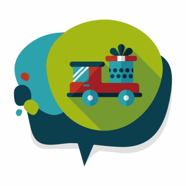 uzun gölge ile alışveriş sepeti düz simgesi