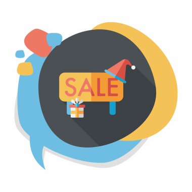 Uzun Gölge, eps10 ile Noel satış düz simgesi