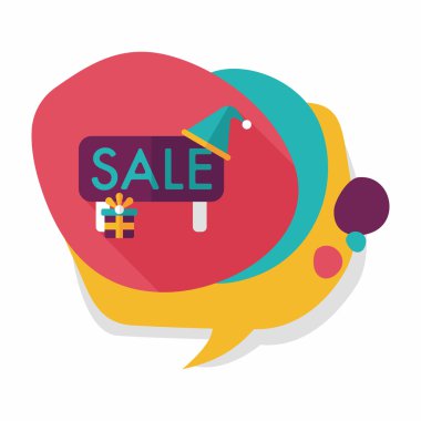 Uzun Gölge, eps10 ile Noel satış düz simgesi