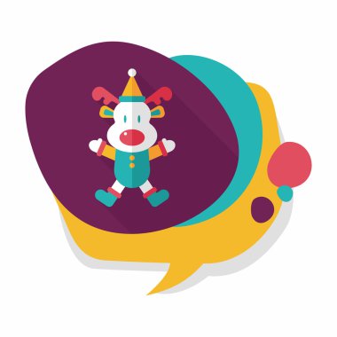 Ren geyiği ile uzun gölge, eps10 düz simgesi